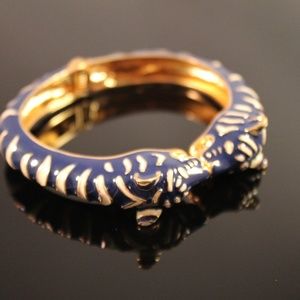 Stella & Dot Larkra Bangle Bracelet Tiger Blue